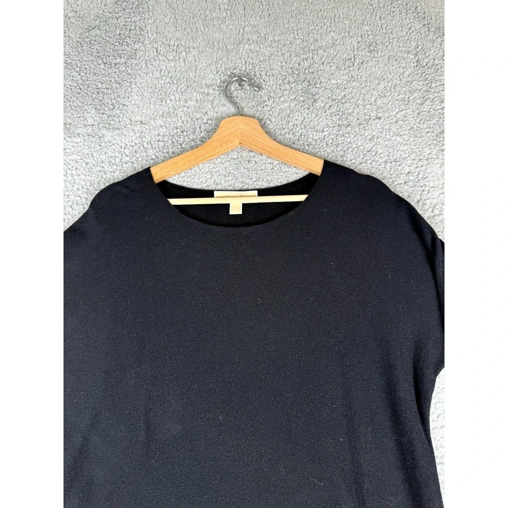 Michael Kors MMK Classic Sweater Womens Medium Black‎ Lightweight Knit Corpcore